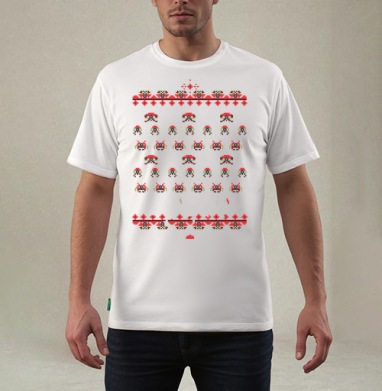 Space invaders a la rus / Космические захватчики а-ля рус - Магазин футболок anplastes - Дизайнерские принты