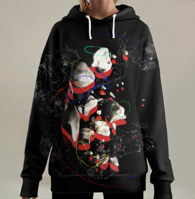 СПЭЙС, Hoodie Long Oversize 3D