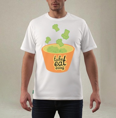 take eat easy 3 / Ешь легко 3, Футболка мужская REGULAR белая