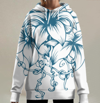 Три лилии, Hoodie Long Oversize 3D