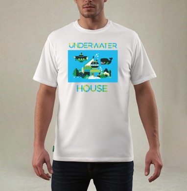 Underwater / Под водой, Футболка мужская REGULAR белая