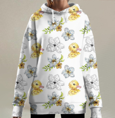 Утята, Hoodie Long Oversize 3D
