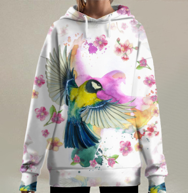 Весенние звуки, Hoodie Long Oversize 3D
