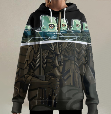 Витязи морские, Hoodie Long Oversize 3D