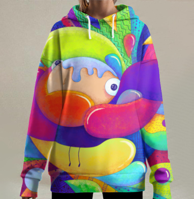 Всплески весны, Hoodie Long Oversize 3D