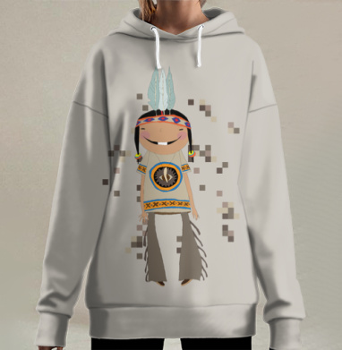 Я американец!, Hoodie Long Oversize 3D