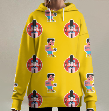 З.О.Ж., Hoodie Long Oversize 3D