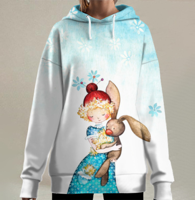 Заинька, Hoodie Long Oversize 3D