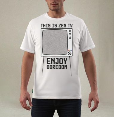 ZEN TV / Дзен ТВ, Футболка мужская REGULAR белая
