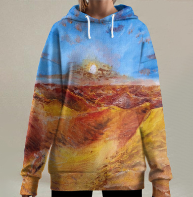 Золото пустыни, Hoodie Long Oversize 3D