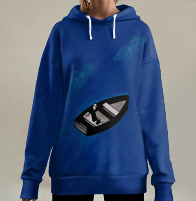 Наедине с морем, Hoodie Long Oversize 3D