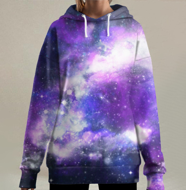 Ты просто космос, детка, Hoodie Long Oversize 3D