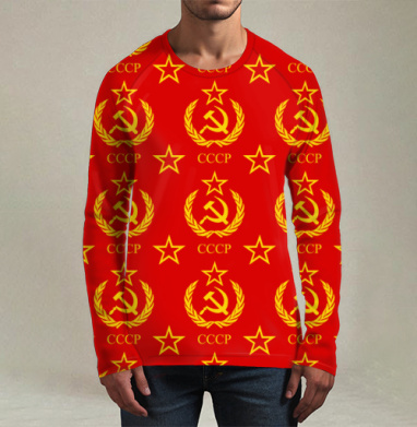 СССР символика, Футболка мужская лонгслив 3Д