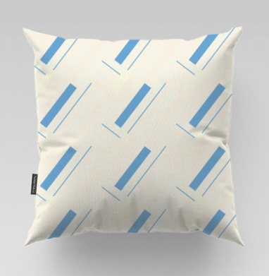 Blue Milk Pattern / Стильный голубой молочный паттерн пакеты молока - Магазин футболок mastoidishka - Дизайнерские принты, Подушки