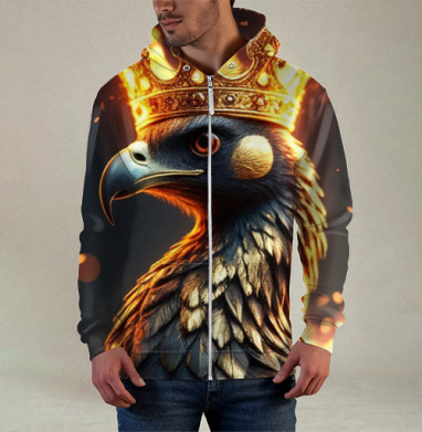 Phoenix King of Fire / Феникс король огня в золотой короне власть - Магазин футболок jestkrd