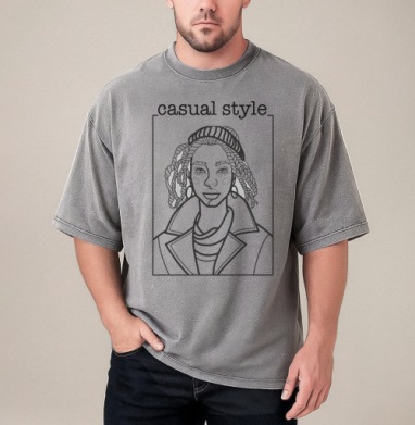 Девушка с дредами в вязаной шапочке пальто и шарфе casual style - Магазин футболок Kosinskaya
