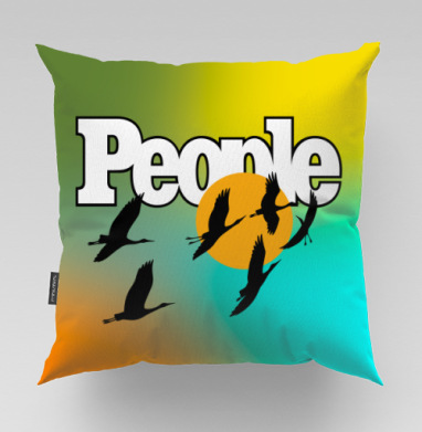 Свобода птиц над солнцем на фоне People свободы движения - kunta printshop, Подушки