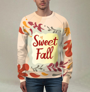 Осенние листья мягко падают под Sweet Fall, Свитшот мужской 3D