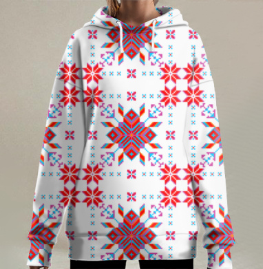 Звезда Алатырь, Hoodie Long Oversize 3D