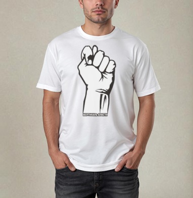 Raised Fist / Поднятый кулак символ сопротивления и вертикаль власти плакат - Купить Товары с принтом 