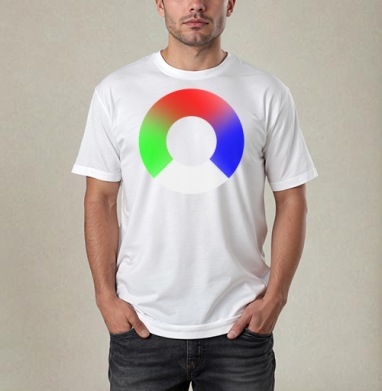 SS RGB / СС RGB, Футболка / Мужчинам / Pure / Белая / C принтом