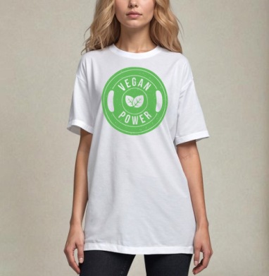 Логотип Vegan Power — Веганская сила и спорт - GO VEGAN!