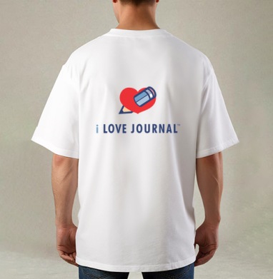 Символ страсти к творчеству карандаш пронзает сердце i LOVE JOURNAL - Магазин футболок dimga - Дизайнерские принты
