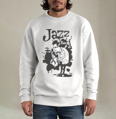 Jazz trio, Свитшот мужской белый