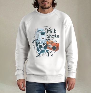 MilkShake!, Свитшот мужской белый