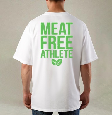 MEAT FREE ATHLETE – Эмблема веган-спортсмена - GO VEGAN!