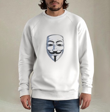 Anonymous / Анонимус, Свитшот мужской белый
