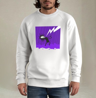 Чёрный Метал, Свитшот мужской белый