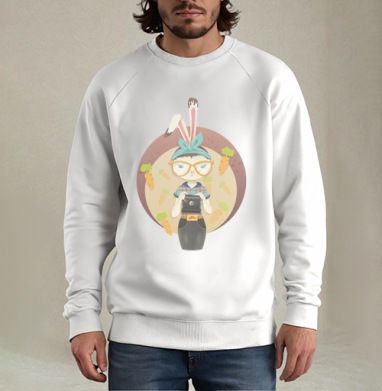 Hipster Bunny / Зайка-хипстер - Yuzach Art Shop