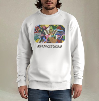 Metamorphosis / Метаморфоза, Свитшот мужской белый