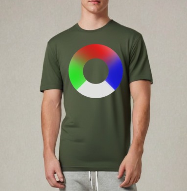 SS RGB / СС RGB, Футболка мужская REGULAR темный хаки