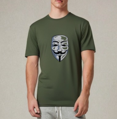 Anonymous / Анонимус, Футболка мужская REGULAR темный хаки