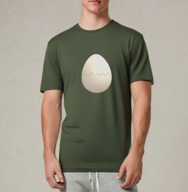 Egg (Живая Азбука), Футболка мужская REGULAR темный хаки