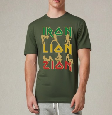 iron lon zion / Железный Лев Сиона, Футболка мужская REGULAR темный хаки