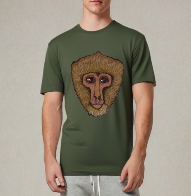 Лесула, Футболка мужская REGULAR темный хаки