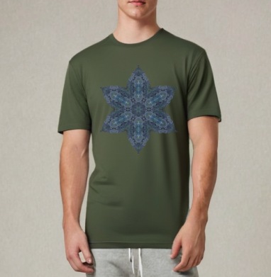 Снежная мандала - Магазин футболок awispa - Дизайнерские принты