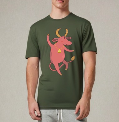 Taurus / Телец, Футболка мужская REGULAR темный хаки