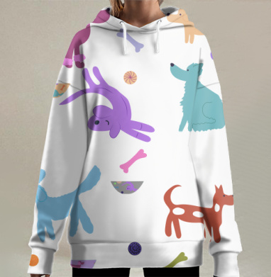 Рекурсионные псины, Hoodie Long Oversize 3D