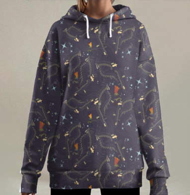 Сумерки., Hoodie Long Oversize 3D