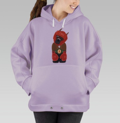 Боксёр, Hoodie Oversize Fiolet