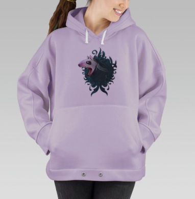 БУЛЬ, Hoodie Oversize Fiolet