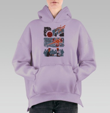 Челябинск, Hoodie Oversize Fiolet, утепленная