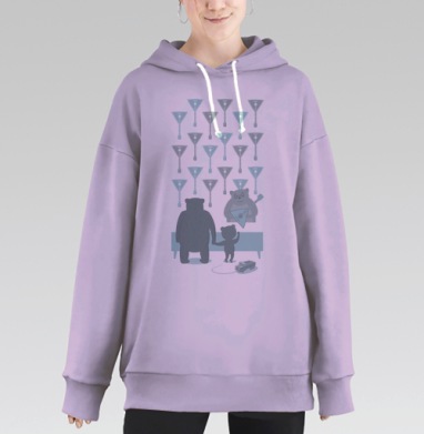 День рождения, Hoodie Long Oversize Fiolet