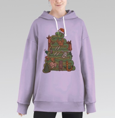 Ёлка, Hoodie Long Oversize Fiolet