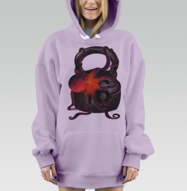 Ещё один подход, Hoodie Mjhigh Dig Mel, Fiolet, утепленная