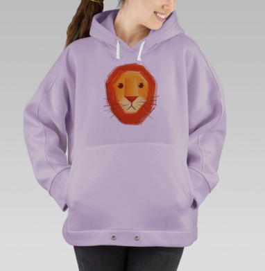 Грустный лев, Hoodie Oversize Fiolet